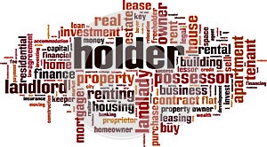 Holder word cloud