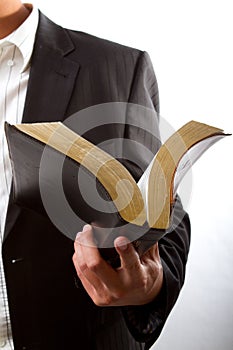 Holding Bible