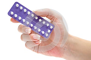 Holding Birth Control Pills