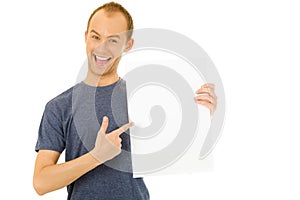 Holding a blank board