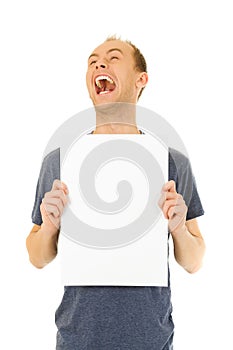 Holding a blank board