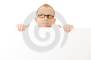 Holding a blank board