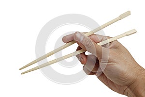 Holding a chopstick