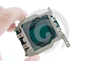 Holding CMOS sensor photo