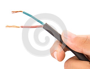 Holding Exposed Electrical Wires VI