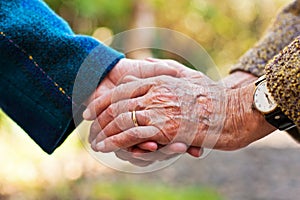 Holding hands photo