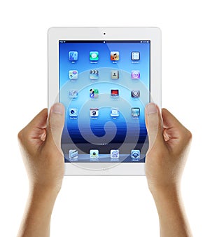 Holding iPad3 In Hands