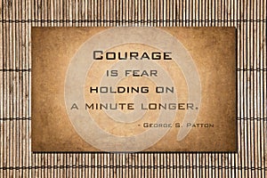 Holding on a minute longer - George S. Patton