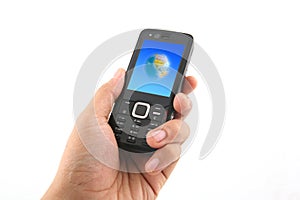 Holding a Mobile Phone