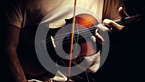 Holding an Old Violin