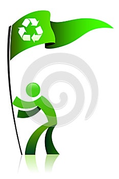 Holding the recycle flag