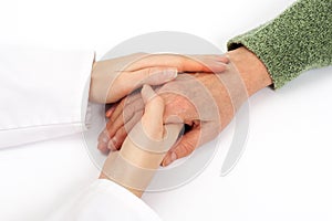 Holding senior hand care