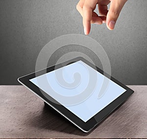 Holding touch screen tablet