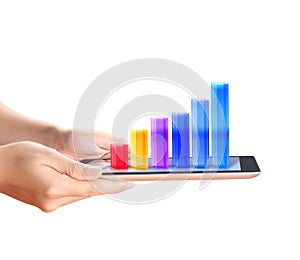 Holding touch screen tablet