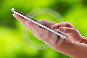 Holding touch screen tablet