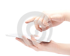 Holding and working with phone