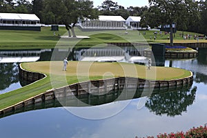 Hole 17 at The Players Championship 2012