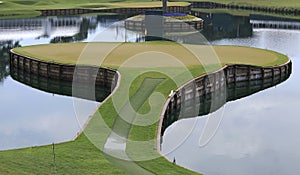 Hole 17, TPC Sawgrass golf, Ponte Vedra, FL photo