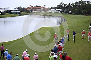 Hole 18 at The Players Championship 2012