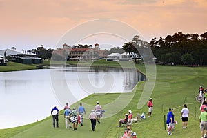 Hole 18 at The Players Championship 2012