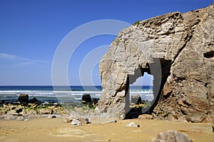 Hole in the cliff at Quiberon