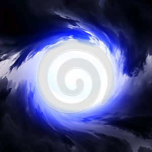 Hole in the Dramatic Clouds