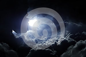 Hole in the Dramatic Clouds