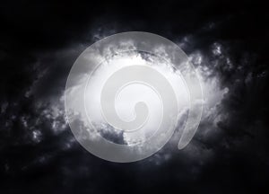 Hole in the Dramatic Clouds