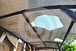 Hole in the House Polycarbonate Sheeting. Roof Polycarbonate Sheets