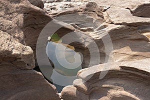 The hole of large stone