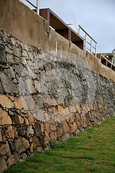 hole made of stone masonry