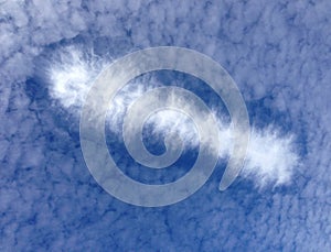 Hole punch cloud photo