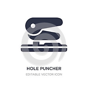 hole puncher icon on white background. Simple element illustration from Tools and utensils concept