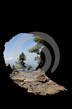 Hole in the rock. photo