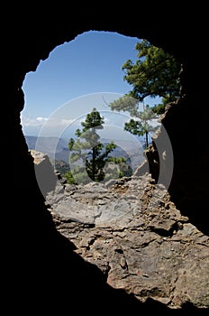 Hole in the rock. photo