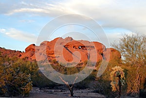 Hole-in-the-Rock, a natural geological formation in Papago Park