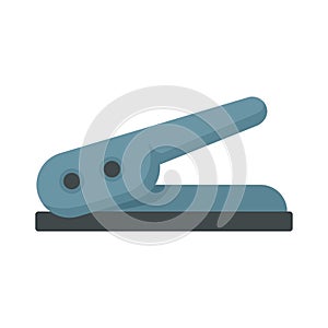 Hole stapler icon flat isolated vector