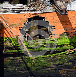 Hole in a Steamship Hull