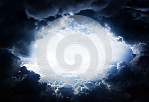 Hole in the Storm Clouds