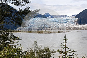 Hole-in-the-Wall Glacier as Seen From Taku Lodge