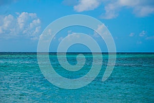 Holguin, Guardalavaca Beach, Cuba: The Caribbean sea with small waves