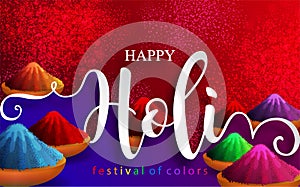 Holi festival Colorful gulaal powder color