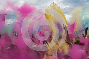 Holi festival of colours, India