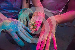 Holi festival of colours, India