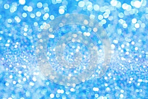 Holiday background with blue bokeh. Abstract background.
