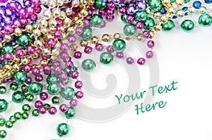 Holiday bead background