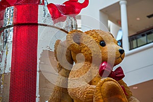 Holiday bear Aventura Mall Florida Christmas decorations