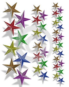 Holiday borders Stars