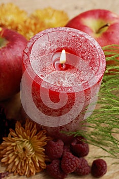 Holiday Candle Centerpiece