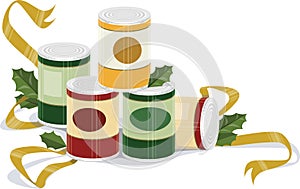 Holiday canned goods photo